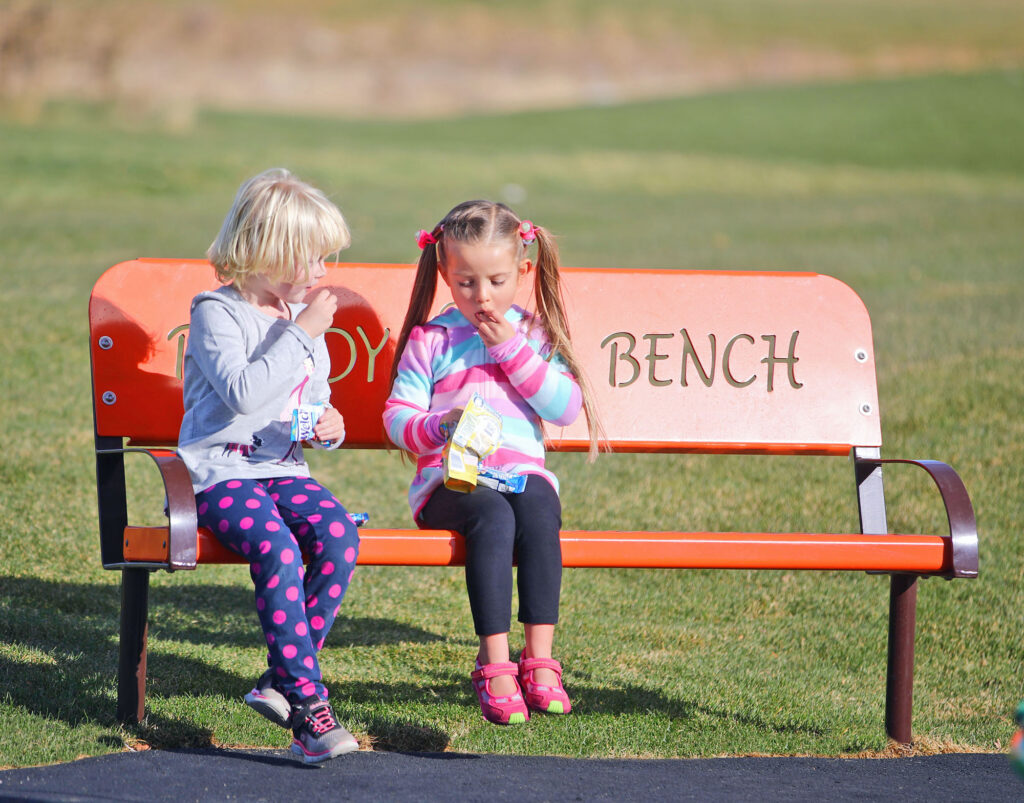Harmony buddy bench orange