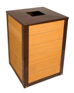 Rootz trash receptacle