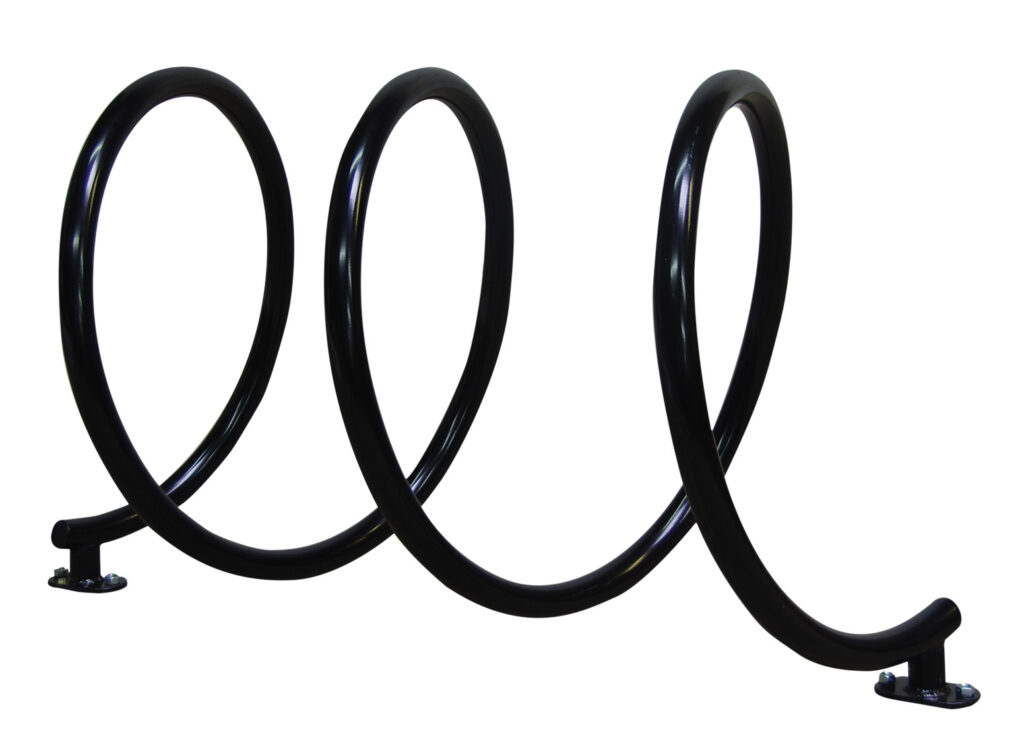 Spiral bike rack
