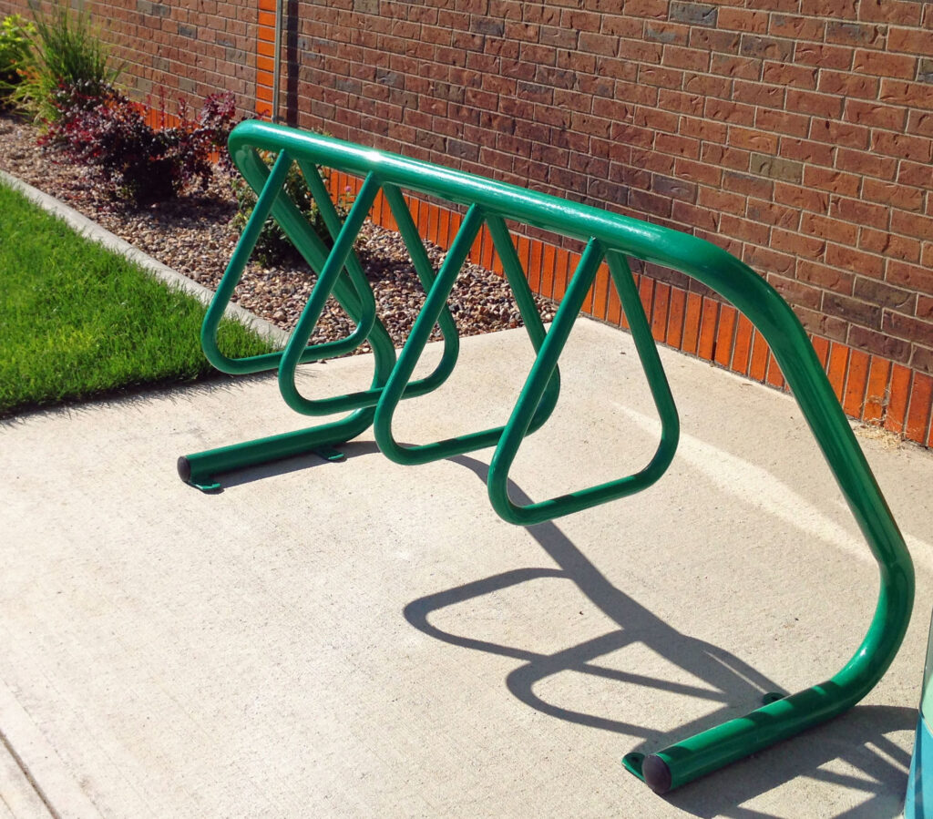 Urban bike rack green